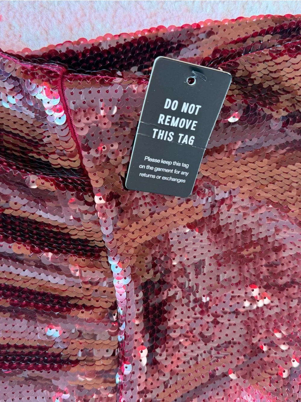 Express Burgundy Sequin Midi Dress Sz xs NWT